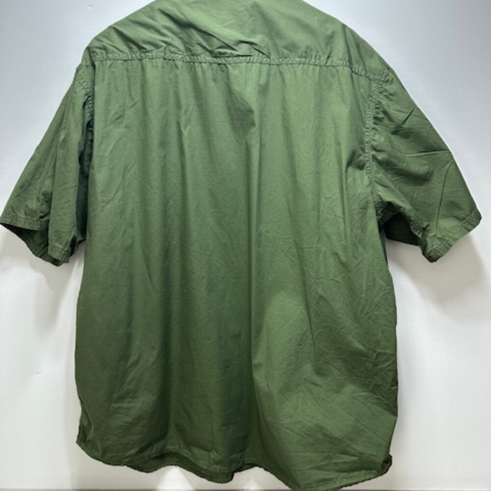 C.E Schmidt Work Wear green pearl snap button shirt 2XL 100% cotton - Picture 2 of 4